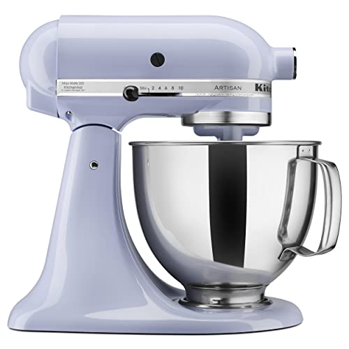 KitchenAid KSM150PSLR Artisan 5-Quart Tilt-Head Stand Mixer, Lavender Cream