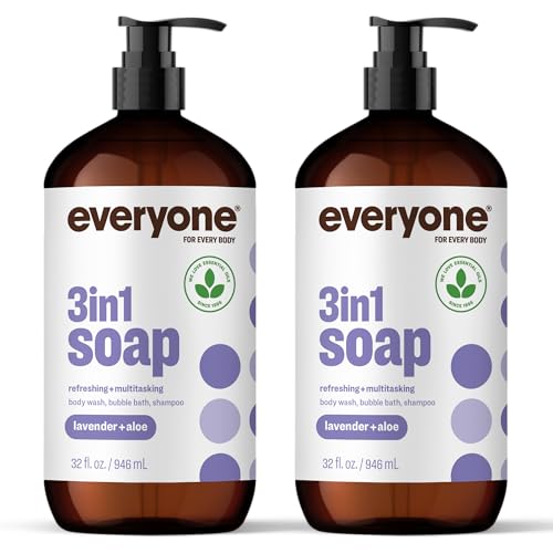 Everyone 3-in-1 Soap, Lavender + Aloe, 32 oz (Pack of 2)