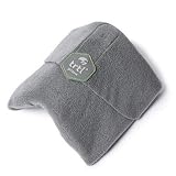 Trtl Pillow - Scientifically Proven, Super Soft Neck Support Travel Pillow for Airplanes - Lightweight and Machine Washable - Ergonomic Design for Traveling on Flights, Cars, and Trains - Grey