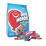 Airheads 80 Mini Bars Fun Taffy Candy Assorted Fruit Flavors 32.17oz (912g) Air Heads