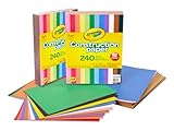 Crayola Construction Paper Bulk Pack (480 Sheets) – 10 Assorted Colors, 9x12, Teacher School Supplies & Classroom Must Haves, Card Making Craft Supplies, Art Paper