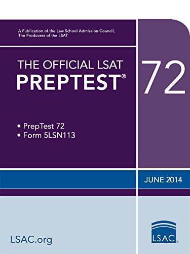 The Official LSAT PrepTest 72: June 2014 LSAT (The Official LSAT PrepTests) book cover