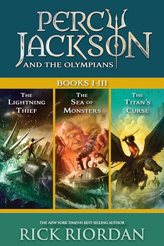 Percy Jackson and the Olympians (Percy Jackson and the Olympians, #1-3) book cover