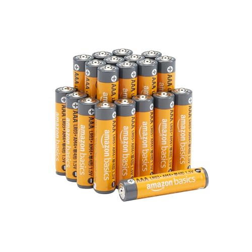 Amazon Basics AAA-Alkali-Hochleistungsbatterien, 1,5 V, 10 Jahre lagerfähig, 20 