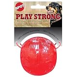 SPOT Play Strong Ball - Durable TPR Ball, Long Lasting Dog Toy for Aggressive Chewers, Hollow Center to Hide Treats, Virtually Indestructible Dog Toy for Dogs & Puppies up to 60lbs - 3.25 inch