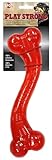 SPOT Play Strong S Bone - Durable TPR, Long Lasting Dog Chew for Aggressive Chewers, Hollow Center to Hide Treats, Virtually Indestructible Toy for Large Dogs & Puppies up to 90lbs - 12 inch