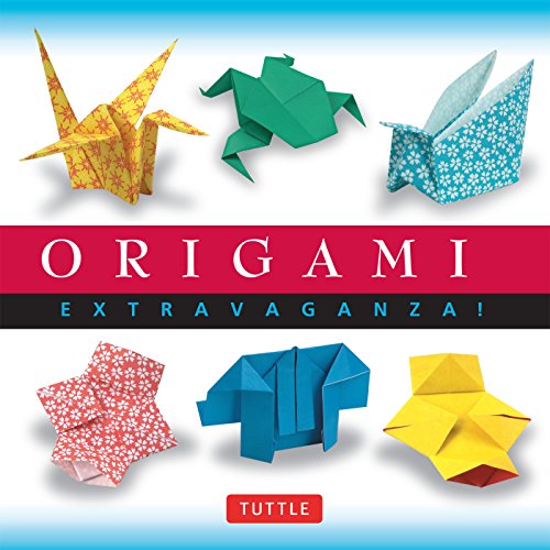 Origami Extravaganza! Folding Paper, a Book, and a Box: Origami Kit Includes Origami Book, 38 Fun Projects and 162 High-Quality Origami Papers: Great for Both Kids and Adults book cover