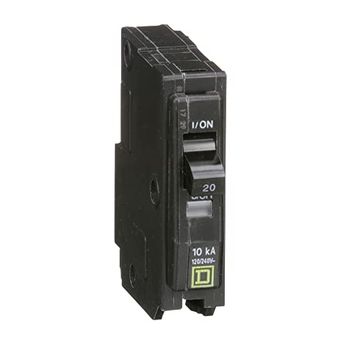 Square D QO120 20 Amp 1-Pole Plug-On Circuit Breaker