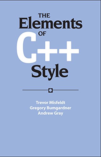 The Elements of C++ Style book cover
