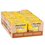 Maruchan Ramen Noodle Soup, Creamy Chicken Flavor – Japanese-Style Instant Noodles, Quick & Easy Meal for Students & Busy Families – 3 Oz. (24 Pack)
