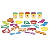 Play Doh Fun Tub Set 19 Accessories Reusable Storage Contain