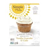 Simple Mills Almond Flour Baking Mix, Vanilla Cupcake & Cake Mix - Gluten Free, Plant Based, Paleo Friendly, 11.5 Ounce (Pack of 1)