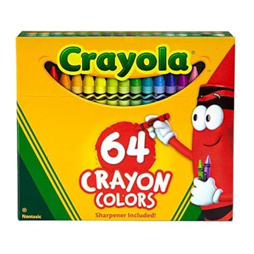 Crayola Crayons, 64 Count Box with Sharpener
