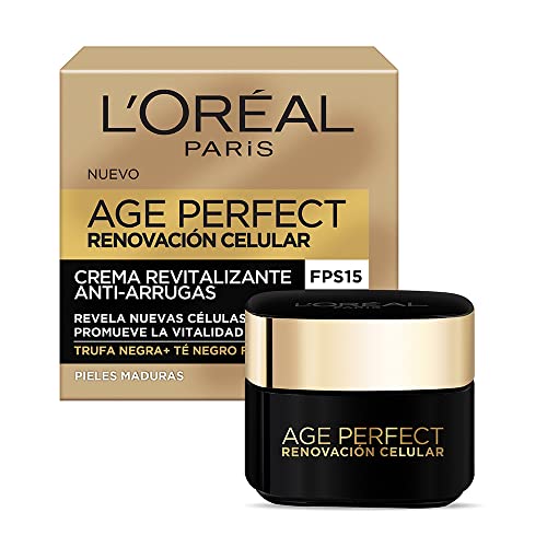 L'Oreal Paris, Crema De Día Anti-Arrugas Age Perfect Renovación Celular, 50Ml