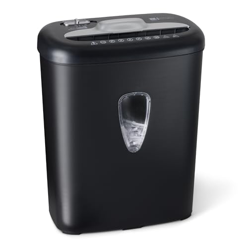 Amazon Basics 8-Sheet Cross-Cut Paper and Credit Card Home Office Shredder
