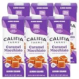 Califia Farms - Caramel Macchiato Almond Milk Coffee Creamer, 32 Fl Oz (Pack of 6), Shelf Stable, Dairy Free, Plant Based, Vegan, Gluten Free, Non GMO, Almond Creamer
