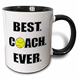 3Drose Softball Best Coach Ever Mug 11 Oz Black