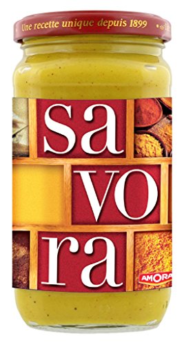 Savora Sauce Condiment Moutarde Epice Aromate Amora Bocal 385g