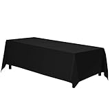 Gee Di Moda Rectangle Tablecloth 90 X 132 Inch Black Table C