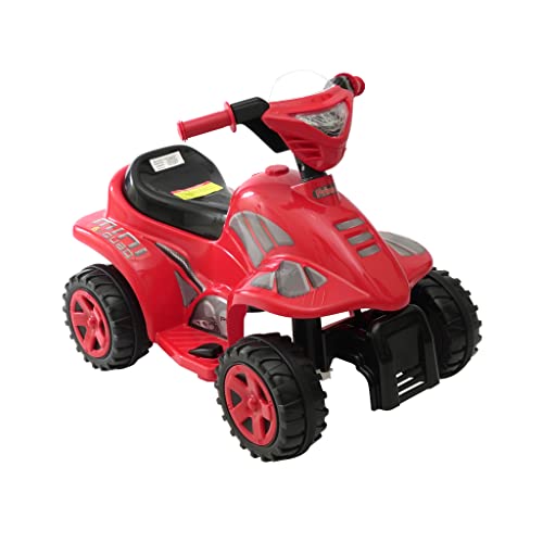 Prinsel Cuatrimoto Eléctrica Mini Quad Boy, Color Rojo