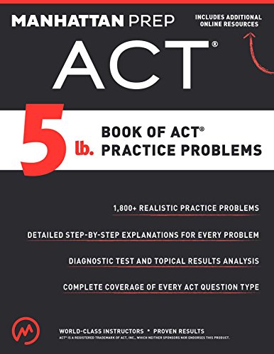 5 lb. Book of ACT Practice Problems book cover