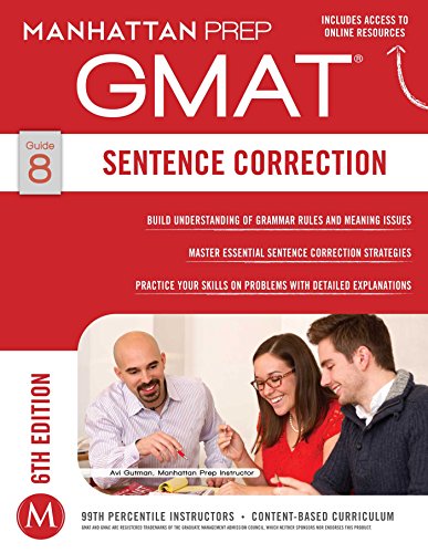 Sentence Correction GMAT Strategy Guide, Sixth Edition (Manhattan GMAT Strategy Guide Series, #8) book cover