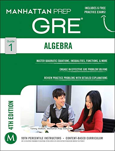 Algebra GRE Strategy Guide (Manhattan Prep GRE Strategy Guides Book 1) book cover