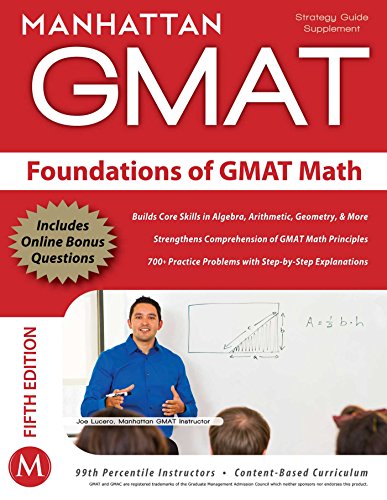 GMAT Foundations of Math: 900+ Practice Problems in Book and Online book cover