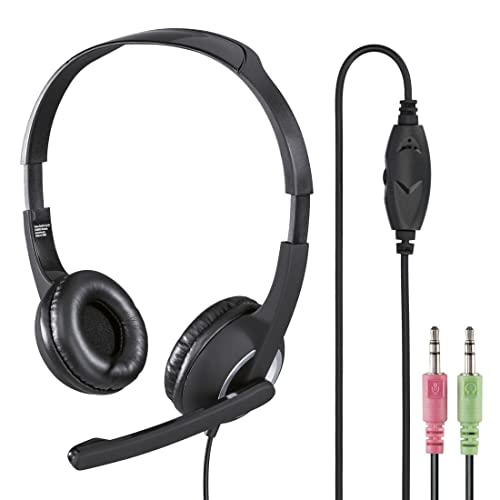 Hama Essential HS 300 Binaural Diadema Gris - Auriculares con micrófono (PC/Jueg
