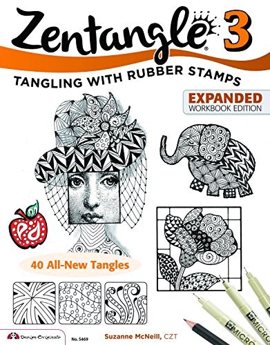 Zentangle 3, Expanded Workbook Edition: Tangling with Rubber Stamps book cover