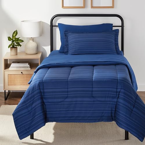 Amazon Basics Twin XL Comforter Set with Sheets
