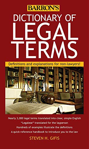 Dictionary of Legal Terms: Definitions and Explanations for Non-Lawyers book cover