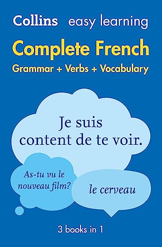 Complete French Grammar Verbs Vocabulary: 3 Books in 1 book cover