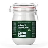 Meavita Aceite de Coco Insípido Desodorizado 1000 ml Mejor Aceite para Freir de Coco