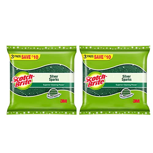 Scotch-Brite Scrub Pad, Large (Pack of 2) (6 pieces)