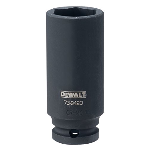 DEWALT DWMT73942OSP 6 Point 1/2” Drive Deep Impact Socket 1” SAE