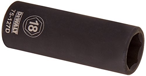 DEWALT DWMT75127OSP 6 Point 1/2" Drive Deep Impact Socket 18MM