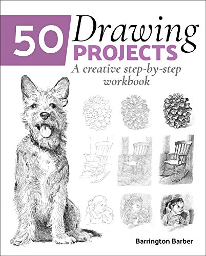 50 Drawing Projects: A creative step-by-step workbook book cover