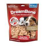 DreamBone Chicken Mini Bone Dog Treats, Daily Rawhide-Free Chew, Digests Safely and Completely, With Real Protein, Chicken and Veggies, 36 count