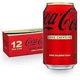 Coca Cola Zero Caffeine Free Soda 12 Fl Oz Pack Of 12