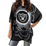 Littlearth NFL Las Vegas Raiders Caftan Flower, Team Color, 32" x 42"