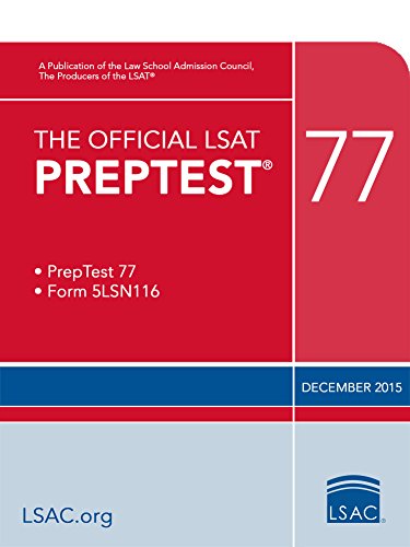 The Official LSAT PrepTest 77 (Official LSAT PrepTests) book cover