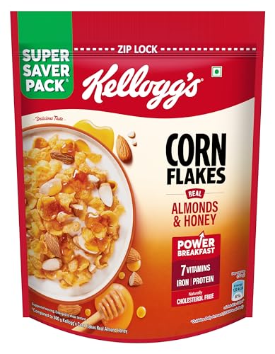 Kellogg Corn Flakes Real Almond Honey 1kg