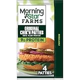 MorningStar Farms Plant Based Chik'n Patties, Vegan Chicken (4 Count)