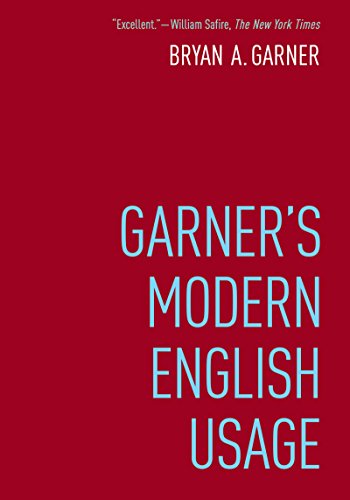 Garner's Modern American Usage book cover