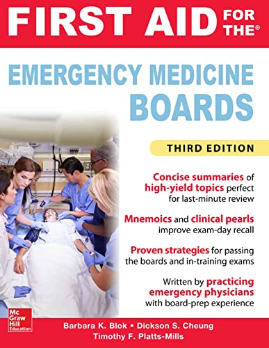 First Aid for the Emergency Medicine Boards Third Edition book cover