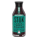 SToK Bold & Smooth Black Unsweetened Cold Brew Coffee, Ready to Drink Bottled Coffee, 48 fl oz​