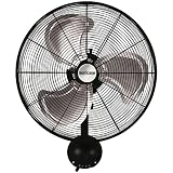 Hurricane Pro High Velocity Oscillating Metal Wall Mount Fan