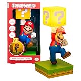 Paladone Super Mario Diorama Light – 35cm Tap-Activated Lamp with 3 Brightness Settings & Official Sound, USB Powered Bedroom & Gaming Room Decor – Nintendo Collectible Gift