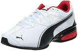 PUMA Men's Tazon 6 FM Cross Training Shoes, White-Black-Silver, 11